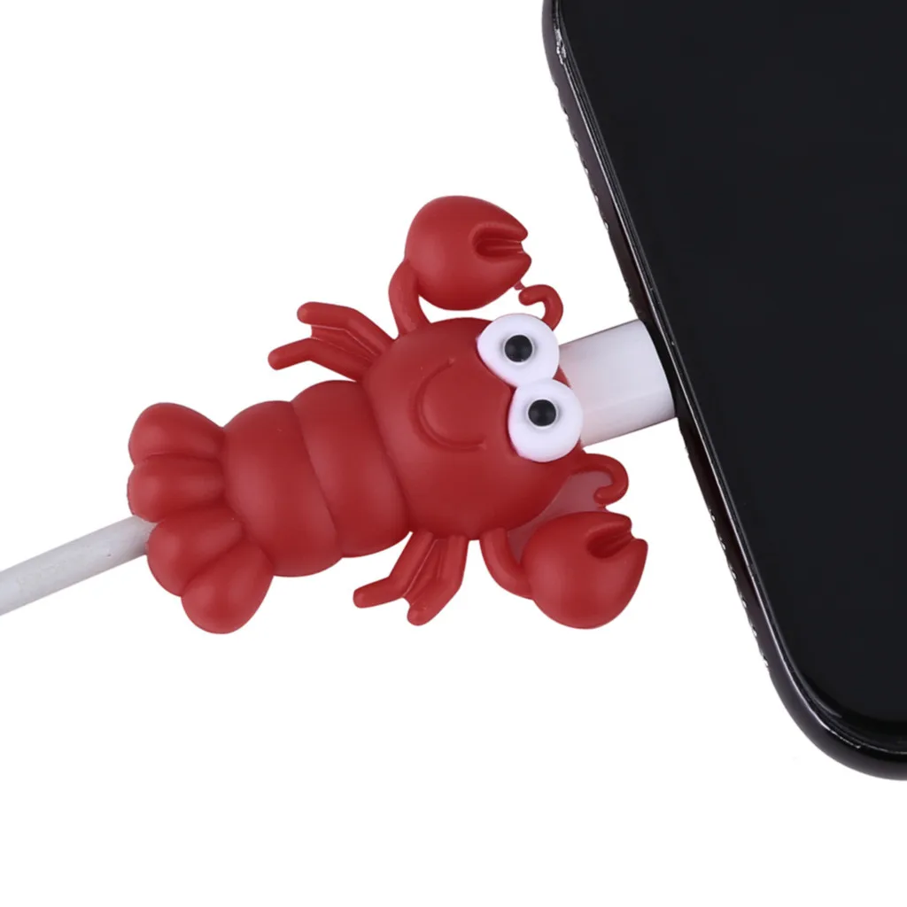 E Mnycxen кабель Линия укуса для Iphone шнур аксессуары с животными защищает симпатичный защитный чехол кабель животное укуса кабеля намотки Организатор z70 - Цвет: E