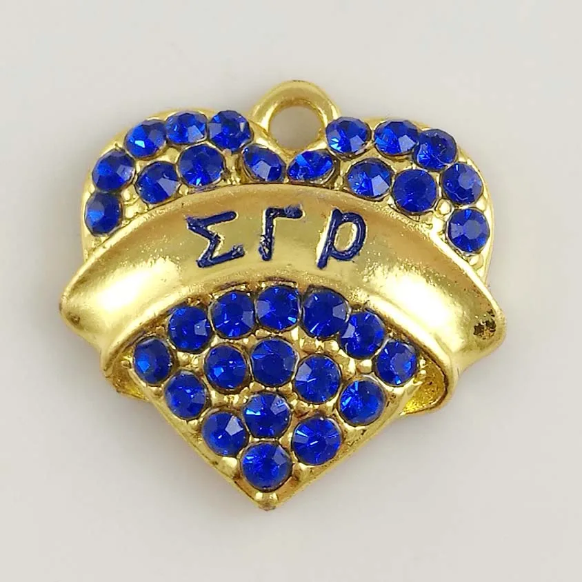 Подвеска для браслета и ожерелья греческого университета Sigma Gamma Rho heart 10 шт. |
