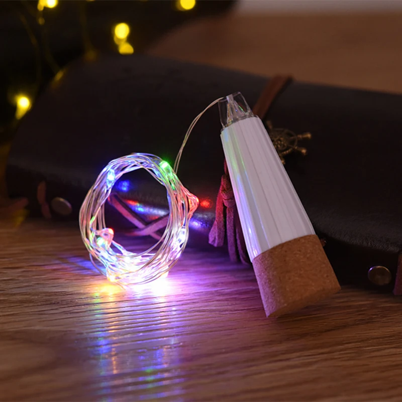 Светодиодный светильник в виде бутылки вина с зарядкой от USB, романтическая гирлянда, светильник в форме пробки, украшение для спальни, свадебной вечеринки, 4