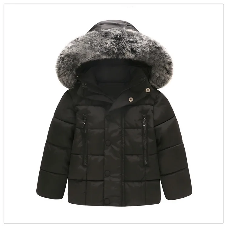 Куртка для маленьких мальчиков 2018 г. осенне зимняя куртка пальто детская теплая