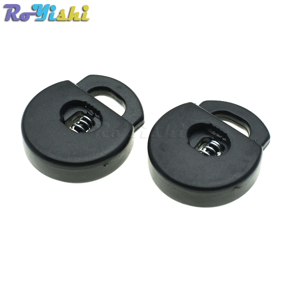 Пластиковый шнур с зажимом черный зажим для аксессуаров одежды|plastic cord lock|cord lockcord