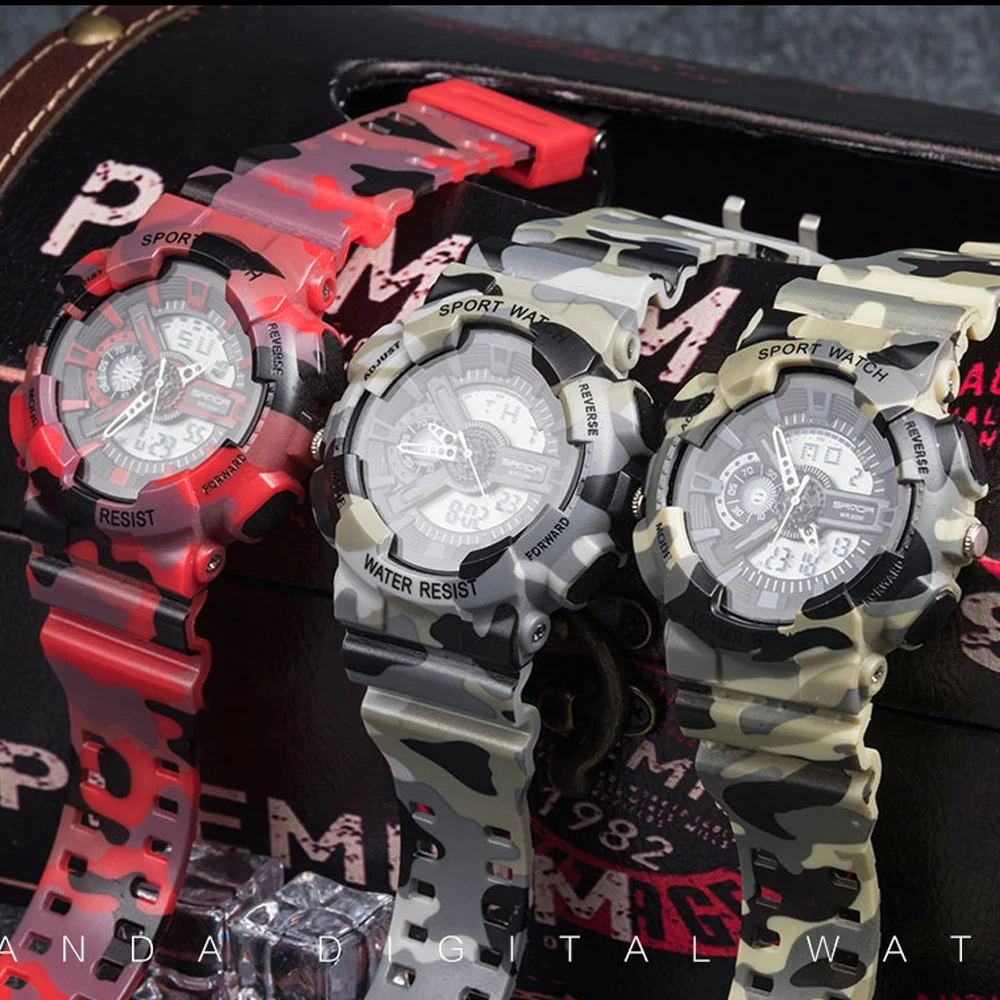 SANDA модные спортивные часы для мужчин дайвинга военные s лучший бренд класса люкс