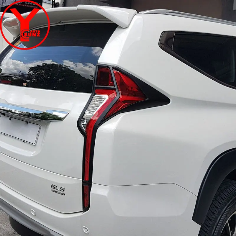 Черный комплект крышка для MITSUBISHI Montero PAJERO SPORT Shogun аксессуары для стайлинга автомобилей светильник крышка YCSUNZ