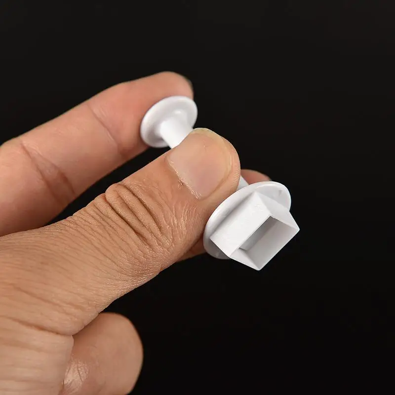 Новая квадратная форма для украшения торта Плунжер формочки Fondant Sugarcraft