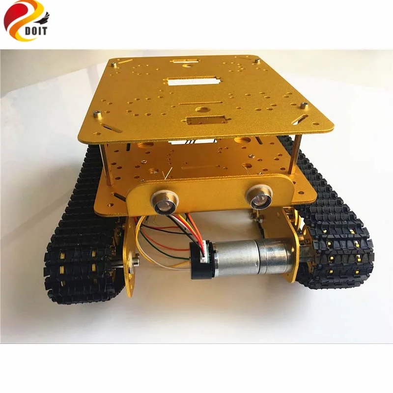 Умный Радиоуправляемый металлический танк с амортизацией гусеничный каркас