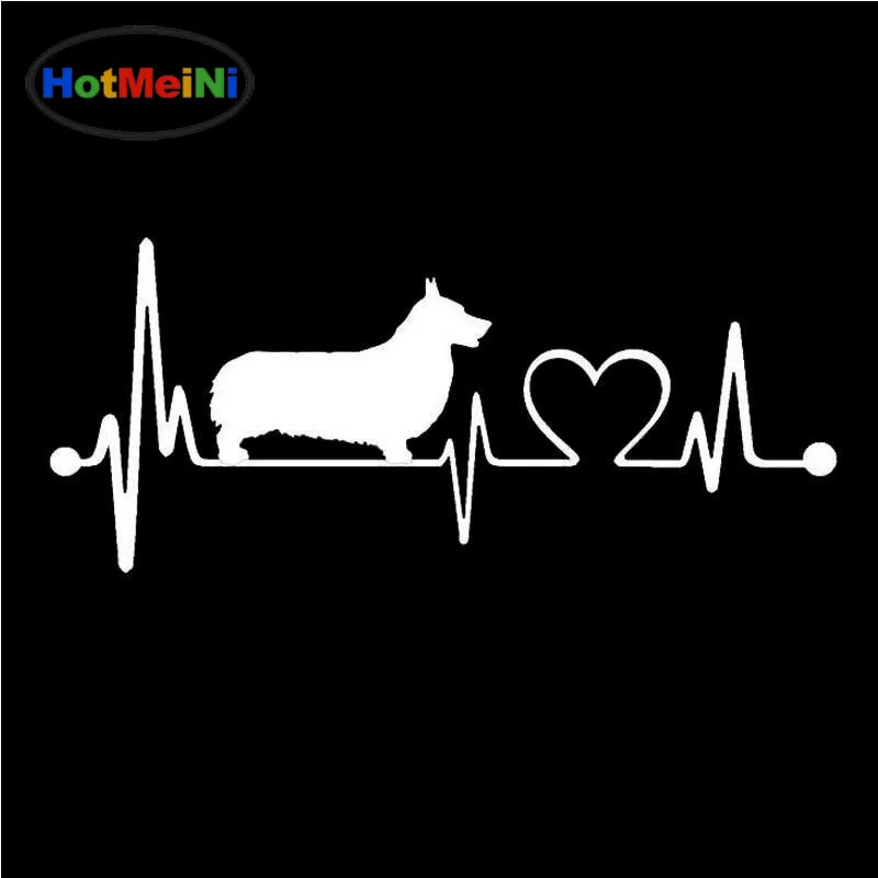 Стайлинг автомобиля Pembroke Welsh Corgi Heart Beat автомобильные наклейки с собаками
