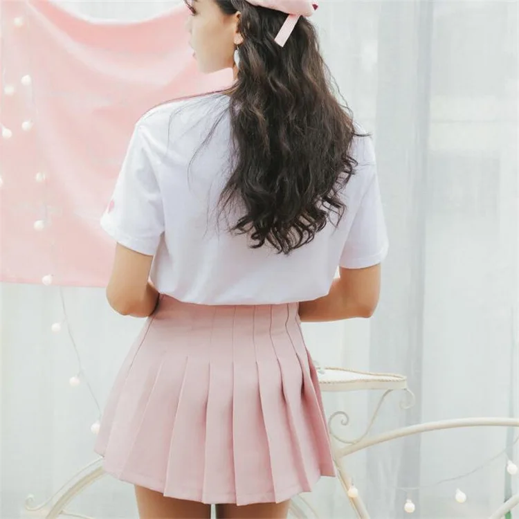 Женская юбка повседневная женская Kawaii шикарная кружевная свободная милая