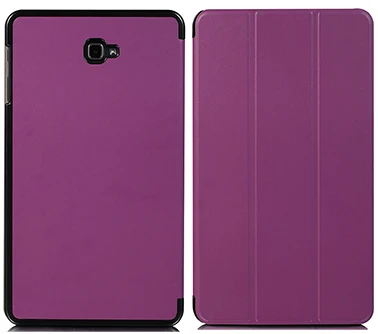 PC-Purple Чехол для samsung Galaxy Tab A 10,1 SM-T580 T585 из искусственной кожи чехол для планшета с функцией автоматического сна/пробуждения чехол для samsung Galaxy Tab A6 10,1 чехол - Цвет: PC-Purple
