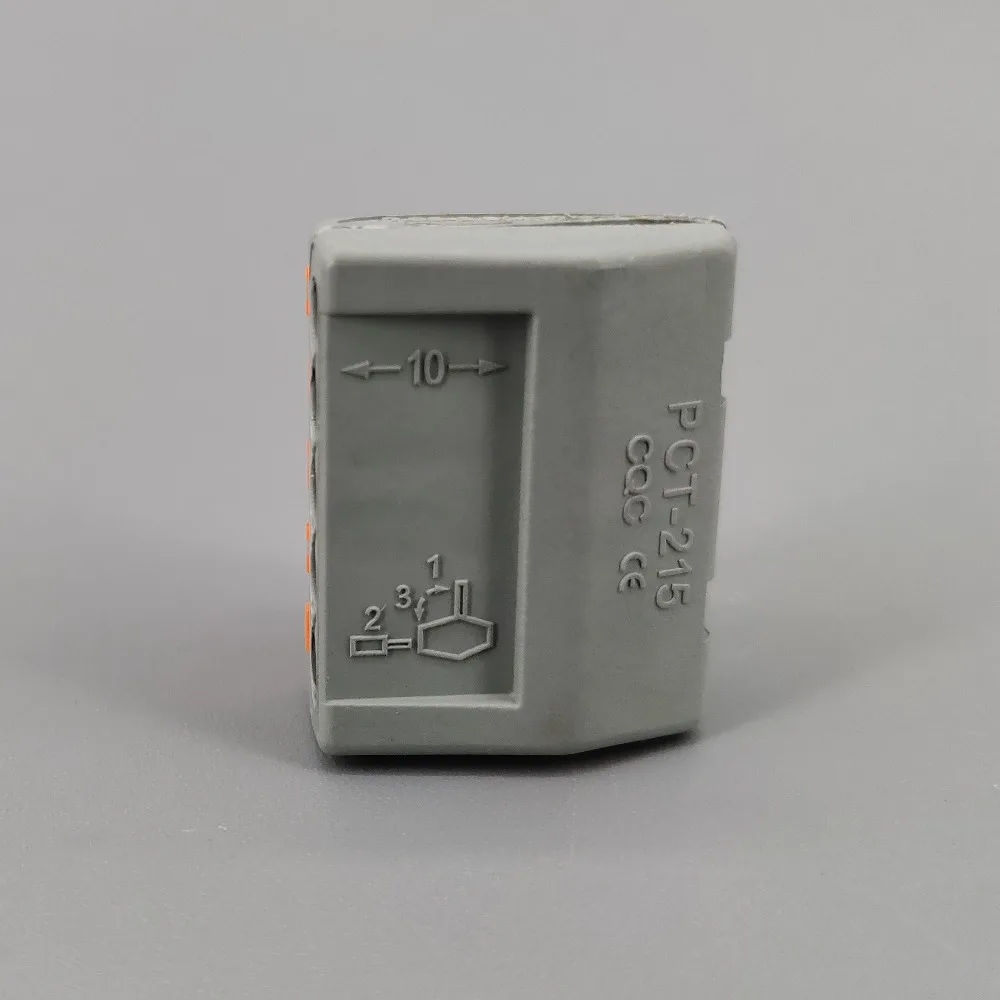 10 шт. PCT-215 5 Pin Универсальный Компактный проводной разъем проводник клеммный блок с рычагом