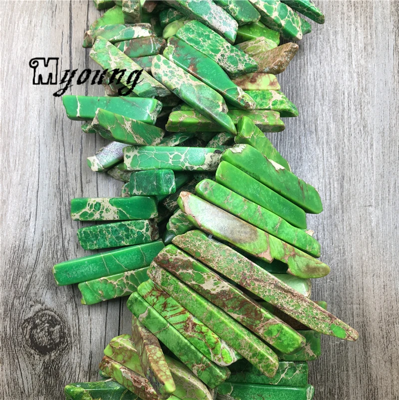 Зеленая трава искусственные бусины топовые Императорского камня с шипами