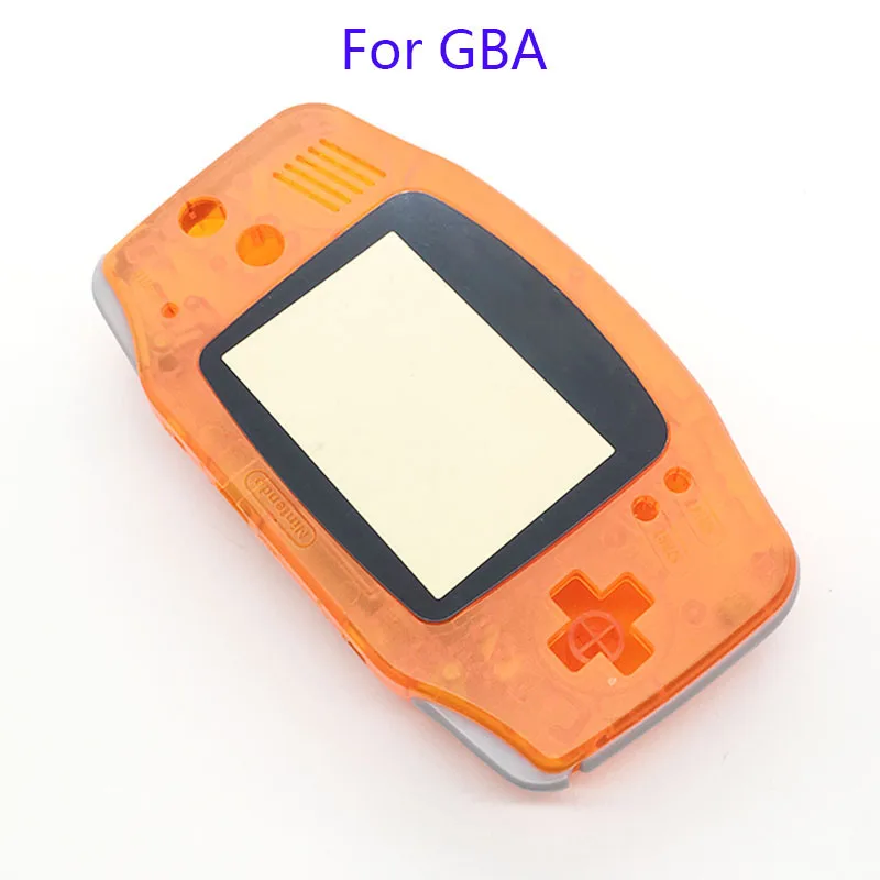 3 Clear Orange Чехол для корпуса+ Защитная пленка для объектива+ наклейка для Gameboy Advance Игровая приставка GBA - Цвет: 3 Clear Orange