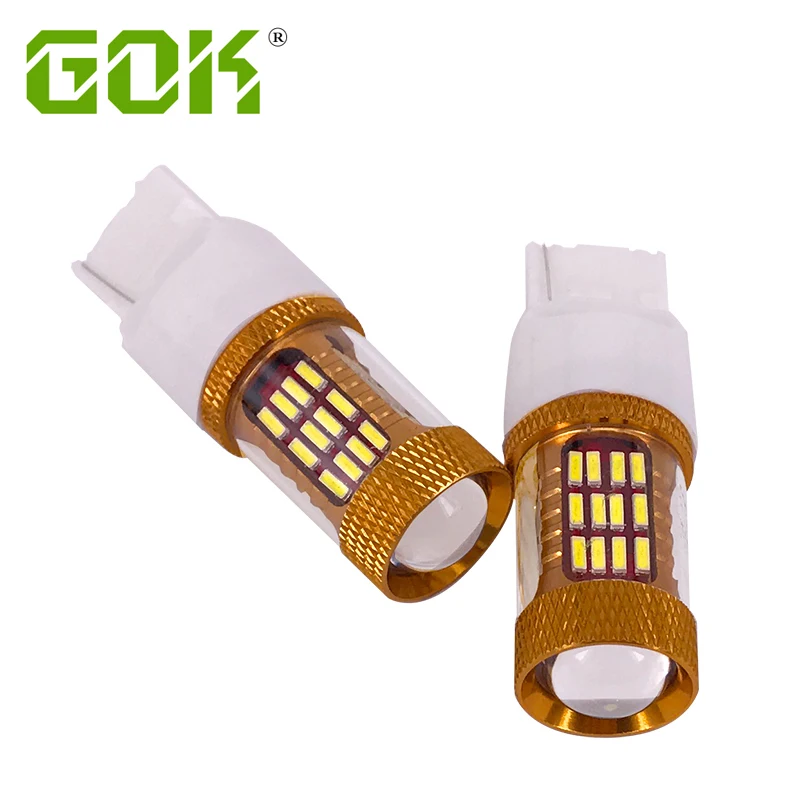 Высокая мощность 1 шт. T20 W21W 7443 7440 60smd 4014 Автомобильный светодиодный резервный