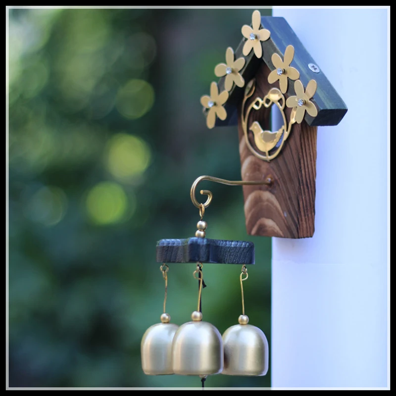 Колокольчиков открытый декоративные Windchimes с бронзовый колокол эоловые колокола