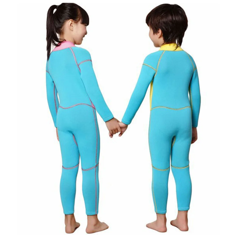 

2.5mm Neoprene Kids Wetsuit Rash guard Dive Wet Suit Child Swimwear One-piece Long Sleeved Sunscreen Snorkeling Warm Clothing