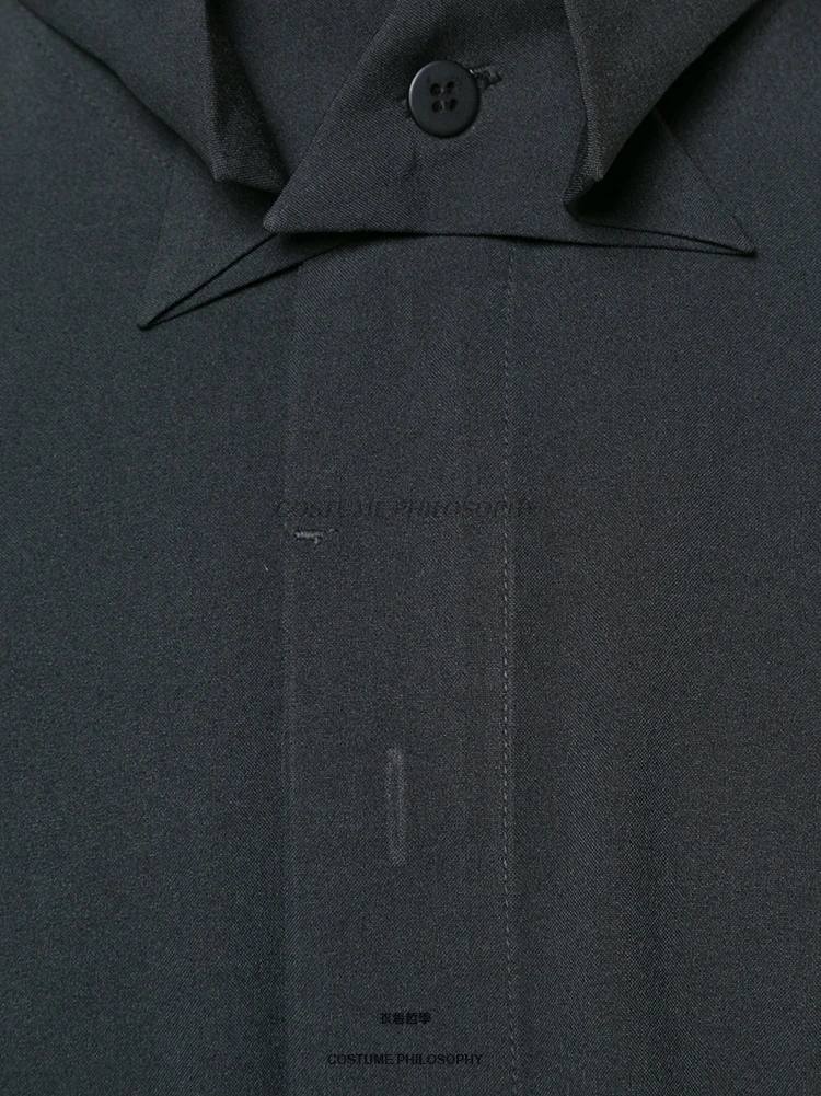 M 6XL! Высококачественная брендовая мужская одежда 2018 новая рубашка Yamamoto с длинным