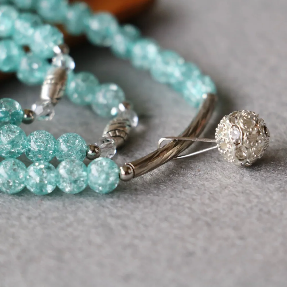 Женский многослойный браслет с подвеской-шариком 6 мм | Украшения и аксессуары