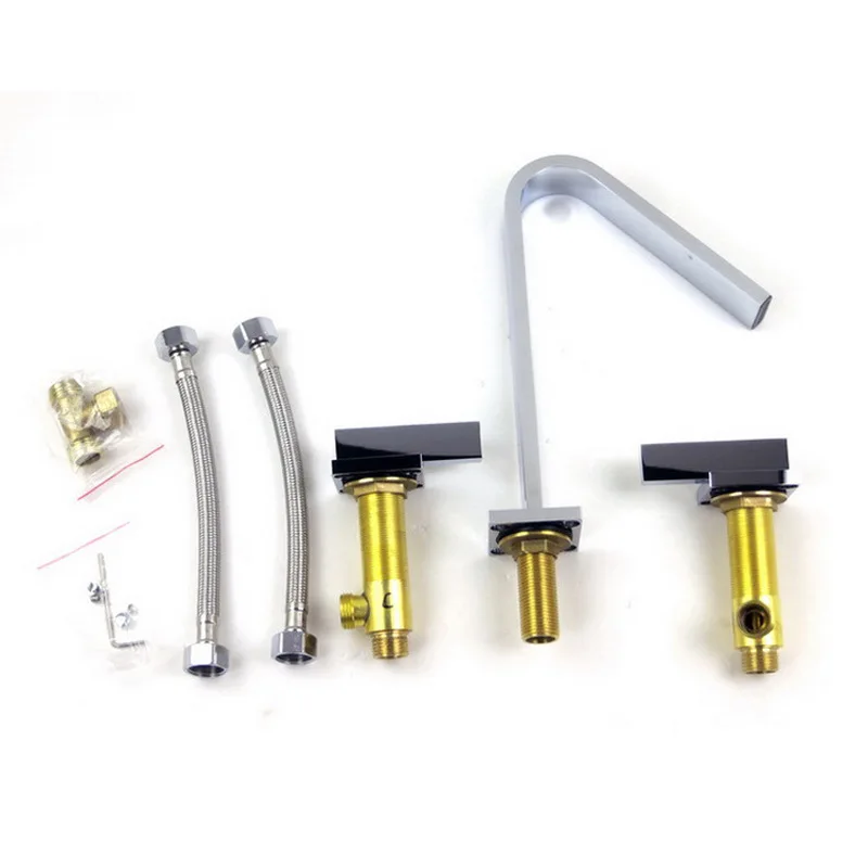 Латунь гальванических серебро Смесители для кухни кран водопад смеситель 8