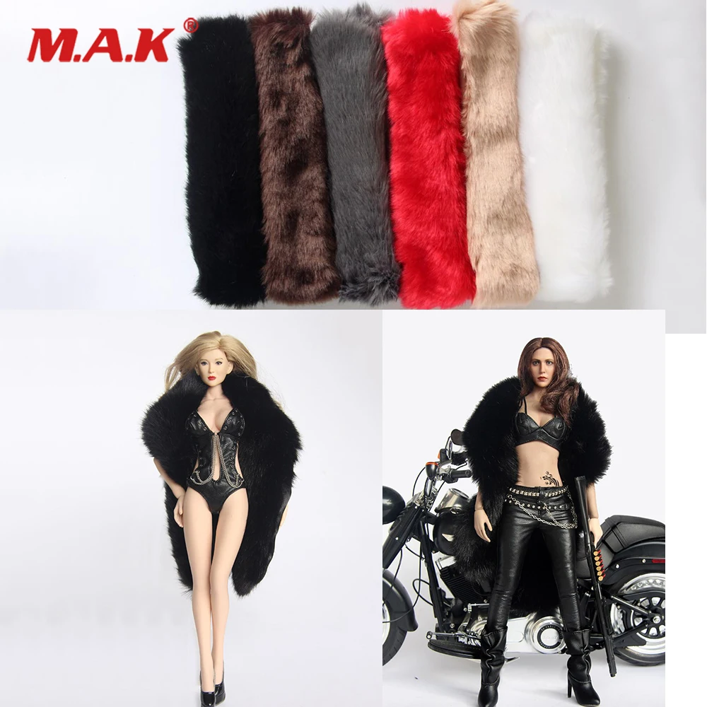 

HP050 5 Colors 1/6 Scale Figure Clothes Accessory Female Beautiful Beige Fur Cape Model for 12 inches Action Figure Body