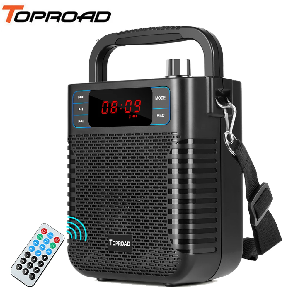 Bluetooth Колонка TOPROAD сабвуфер с тяжелыми басами беспроводная большая бумбокс