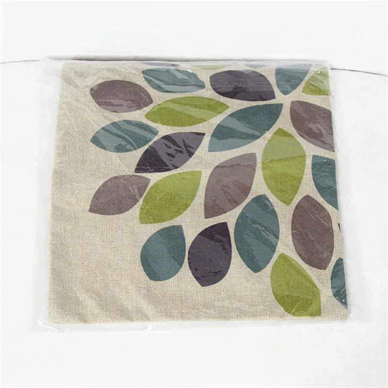 Наволочка с шестиугольником и деревьями для домашнего декора дивана funda cojin чехлы