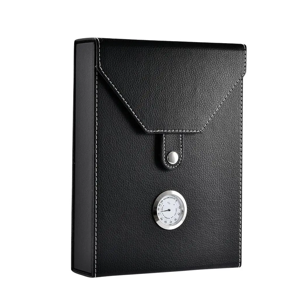 Портативный кожаный футляр для сигар компактный дорожный Чехол хранения