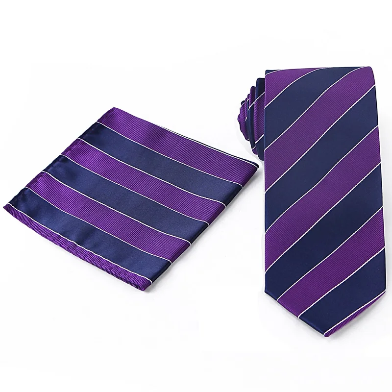 WTHS-066 tie set Портной Смит, Новое поступление, набор галстуков на шею 7,5 см, галстук и носовой платок, мужской набор галстуков, модный клетчатый полосатый мужской галстук, подарки для мужчин - Цвет: WTHS-066 tie set