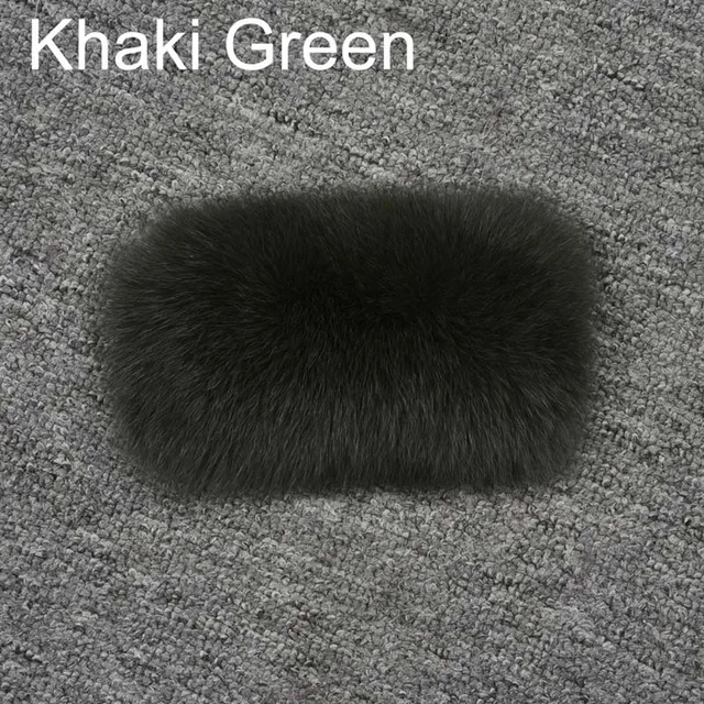 khaki green Зимние натуральным лисьим мехом пальто Для женщин теплый натуральный Цвет лиса меховая куртка женская из лисьего меха пальто Костюмы - Цвет: khaki green