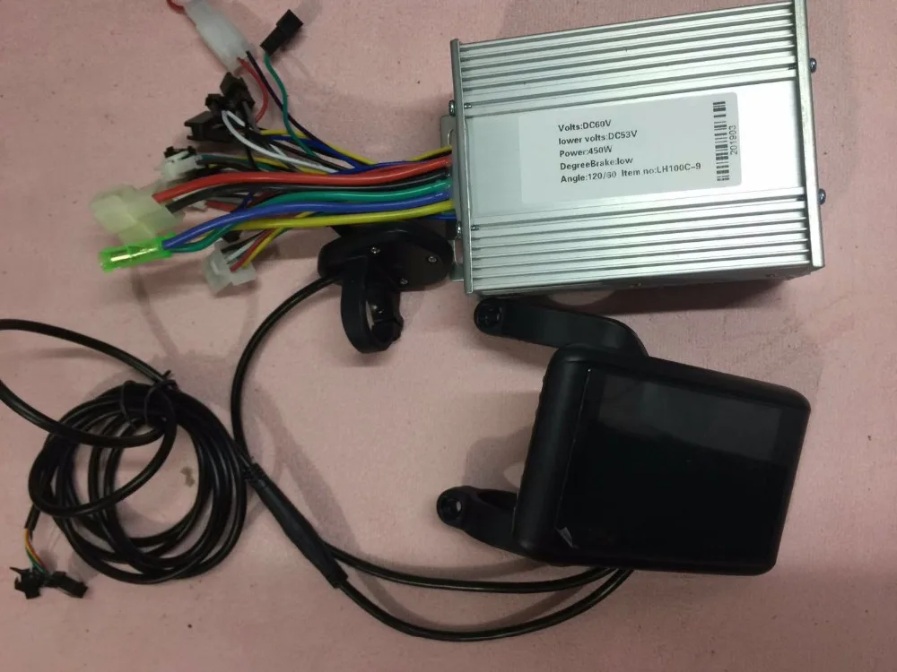 Цветной TFT ЖК-дисплей 24v36v48v52v60v72v 3,5 дюймов ips экран вертикальный/горизонтальный средний тип+ контроллер Запчасти для электровелосипеда