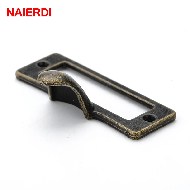5 шт. NAIERDI ручка из цинкового сплава антикварная металлическая метка Потяните