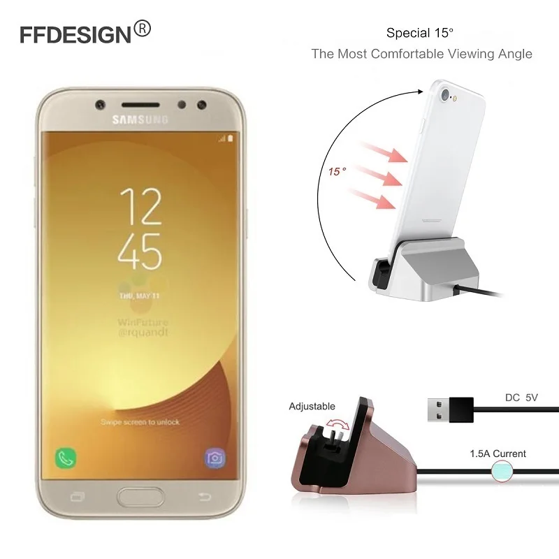 Для samsung Зарядное устройство Док станция для док станции Galaxy J1 J3 J5 J7 2016 2017 зарядки