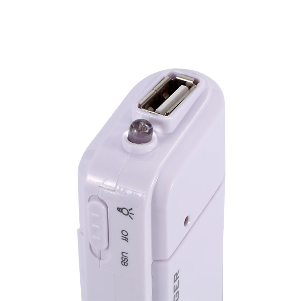 1 шт. универсальный портативный экстренный USB удлинитель для 2 батарей AA зарядное