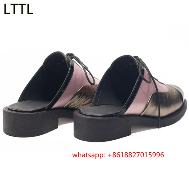 2017 Новое Прибытие Весна Осень Зашнуровать Мед Каблуки Женщин Одного обувь