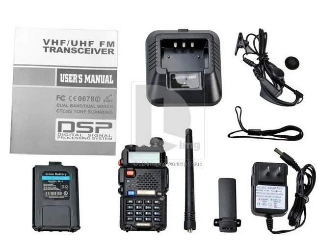 Фрикционная Двухдиапазонная рация vhf uhf с выходной мощностью 5 Вт + 128 каналов|vhf dual