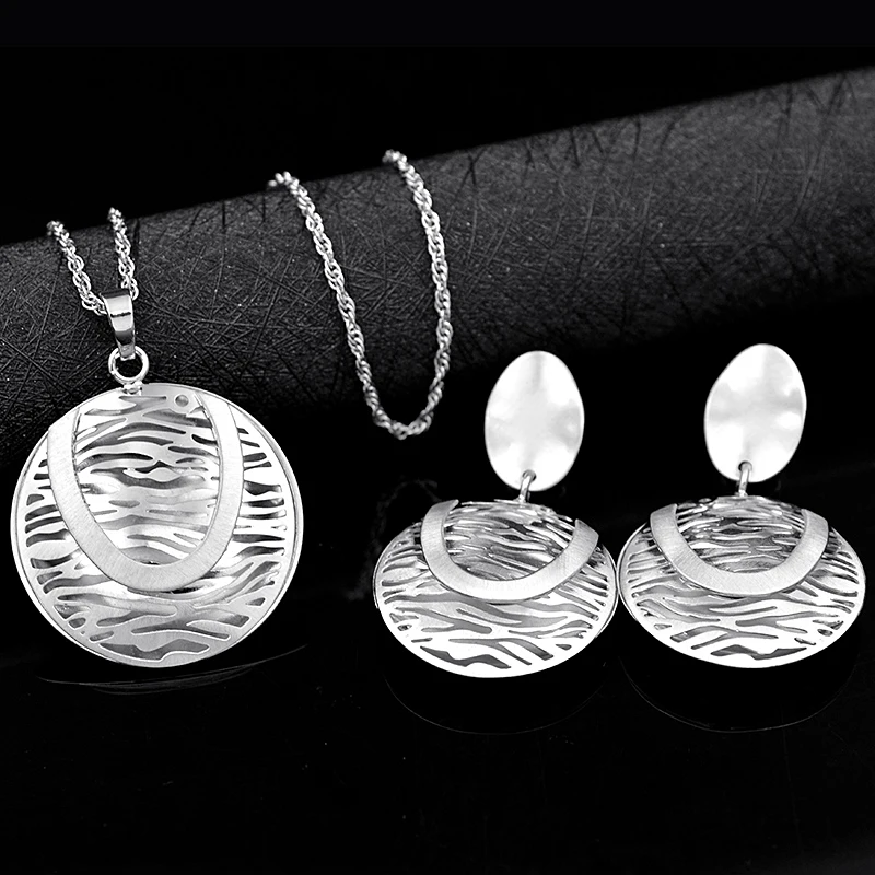 Sunny Jewelry классические круглые лунные Ювелирные наборы для женщин колье серьги