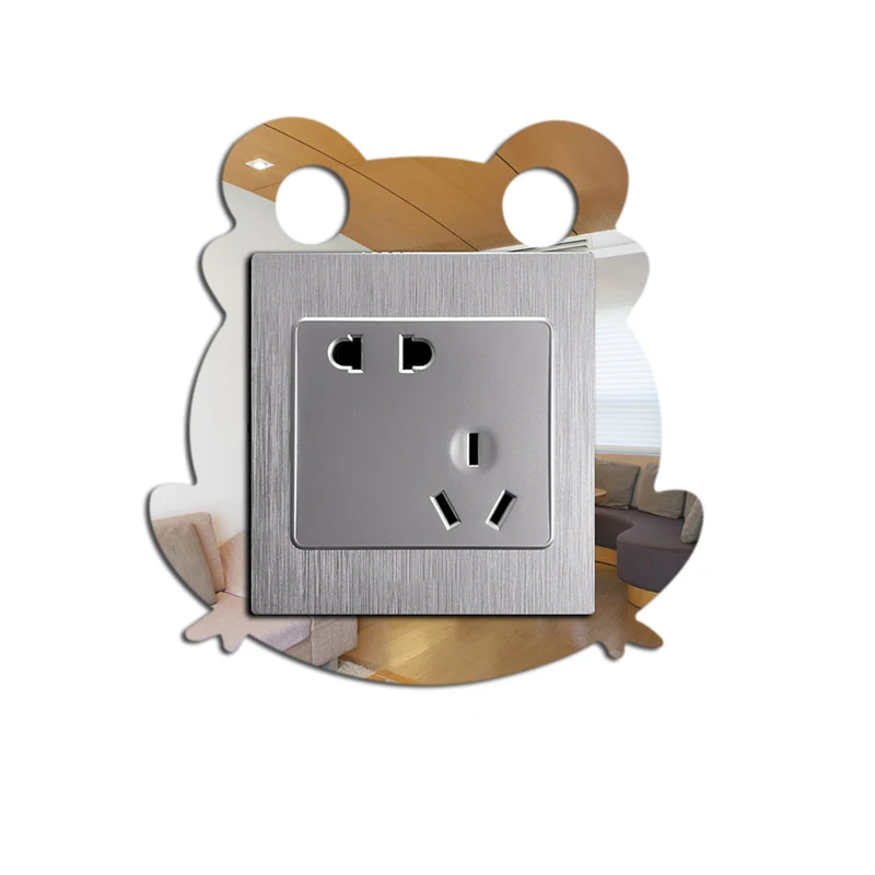 Наклейки на выключатель комбинированные зеркальные наклейки стену трехмерные