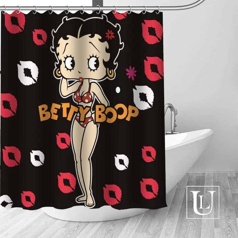 Betty Boop занавеска для душа s Пользовательские занавес для ванной комнаты водонепроницаемая ткань для ванной полиэстер занавеска для душа 1 шт. на заказ - Цвет: 19