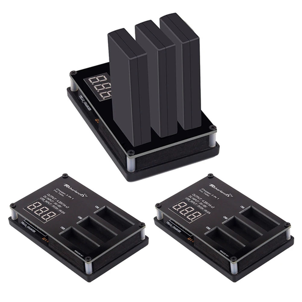 USB RC умный аккумулятор зарядное устройство концентратор быстрой зарядки 3в1