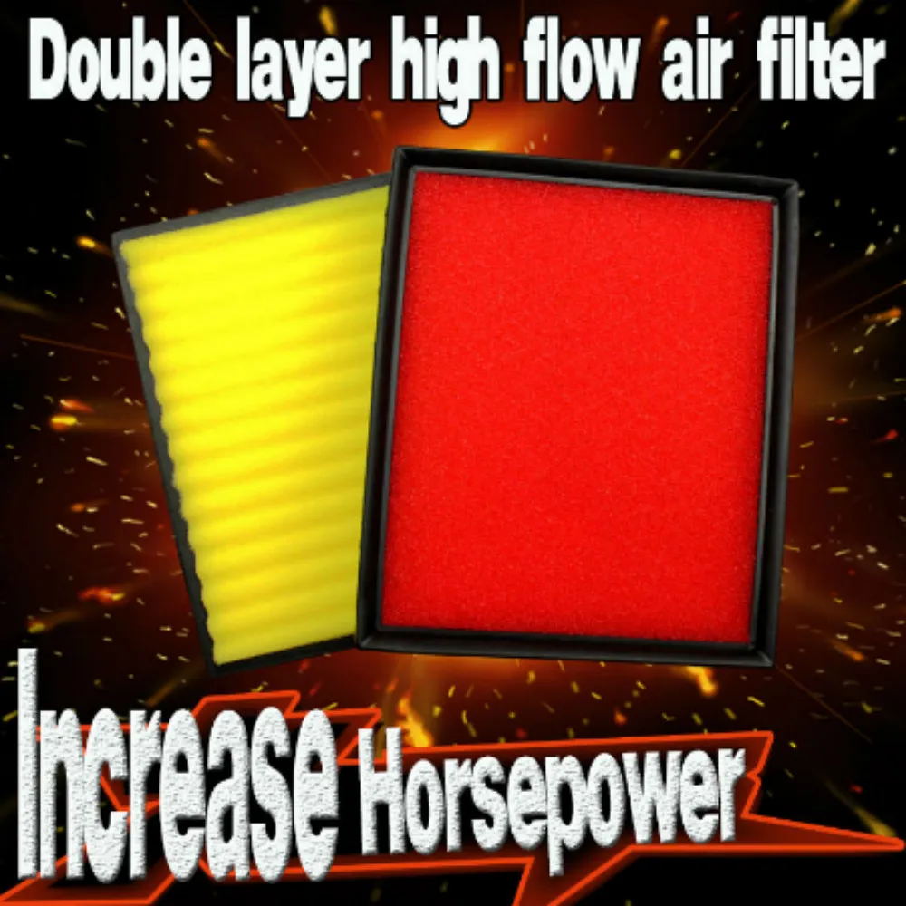 Двухслойный автомобильный воздушный фильтр с высоким потоком автоматические