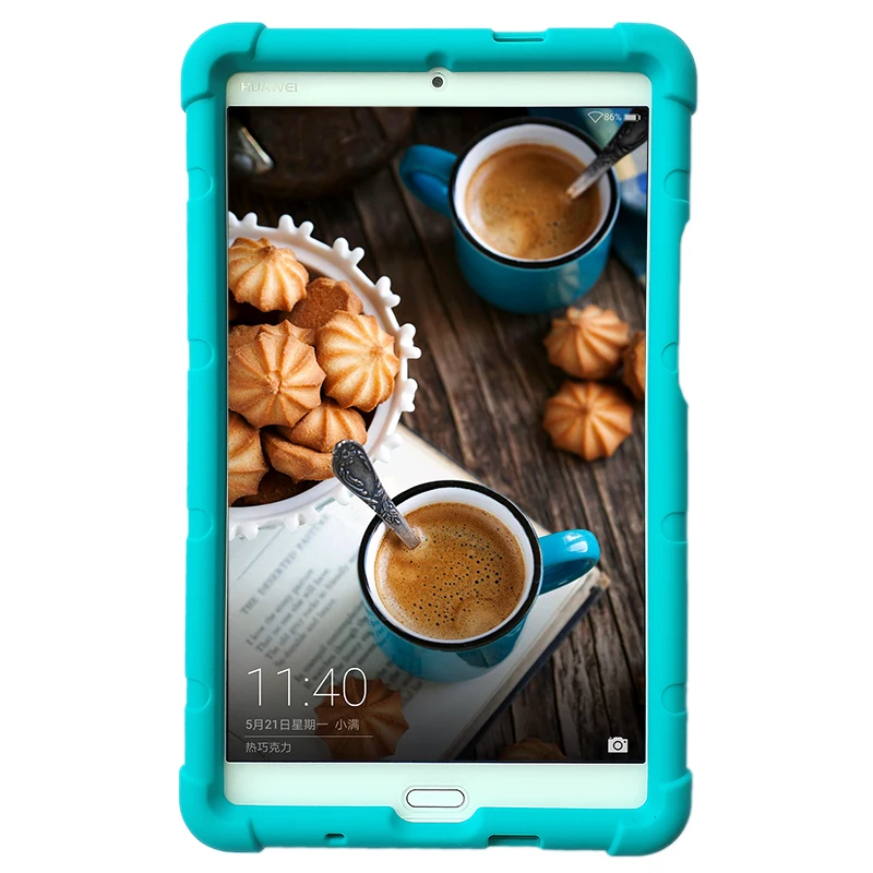 

MingShore For Huawei MediaPad M3 8.4 inch Tablet Kids Shockproof BTV-W09 DL09 Tablet Rugged Silicone Soft Cover Case