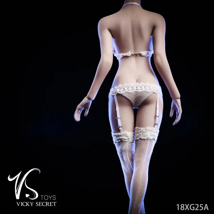 VSTOYS 18XG25 1/6 кружевные чулки на петельках колготки набор для 12 дюймов Phicen Jiaoudoll Verycool