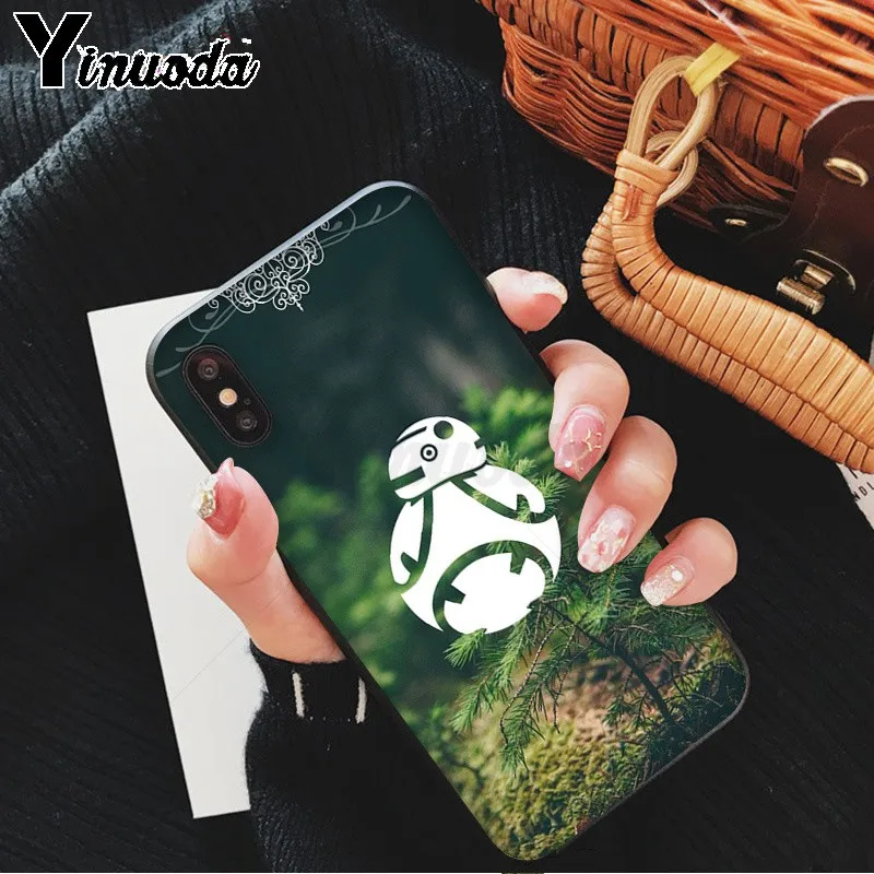 Yinuoda R2D2 BB8 Звездные войны Мягкий Силиконовый ТПУ чехол для телефона Apple iPhone 8 7 6 6S Plus