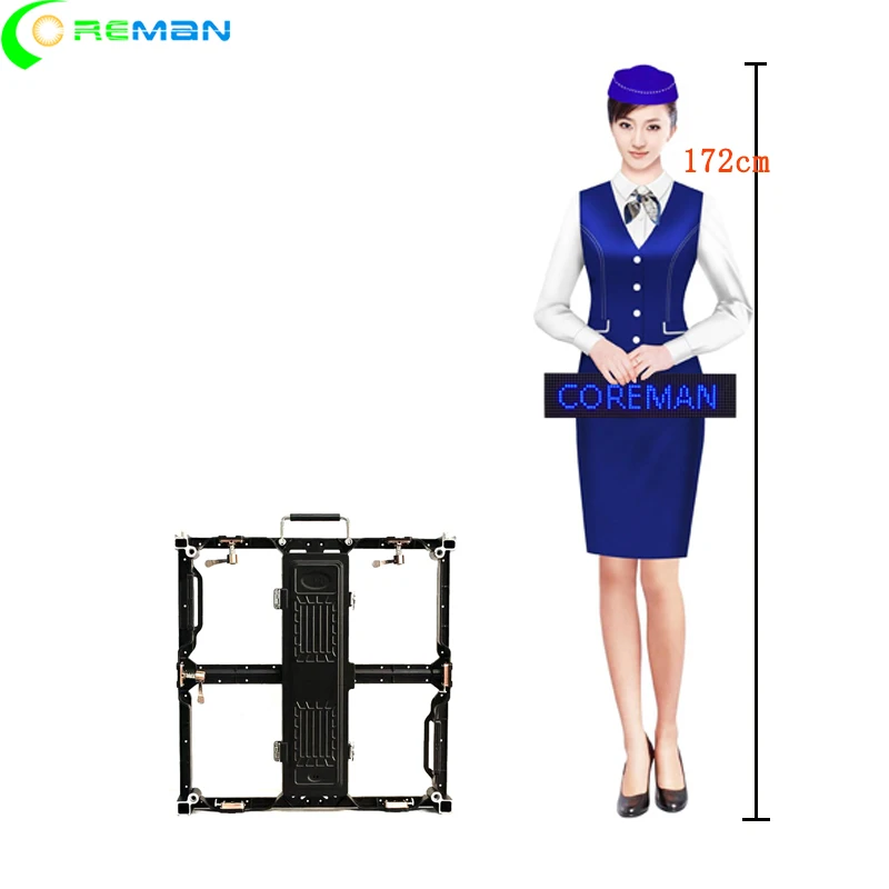 Низкая цена P3.91 P4.81 indoor 500x500 500x1000 тонкий Pantalla светодиодный Светодиодный Алюминий