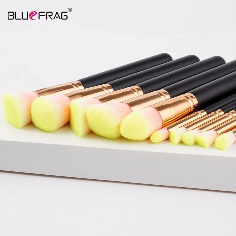 Кисти для макияжа BLUEFRAG фирменные инструменты мощная основа тени век растушевка