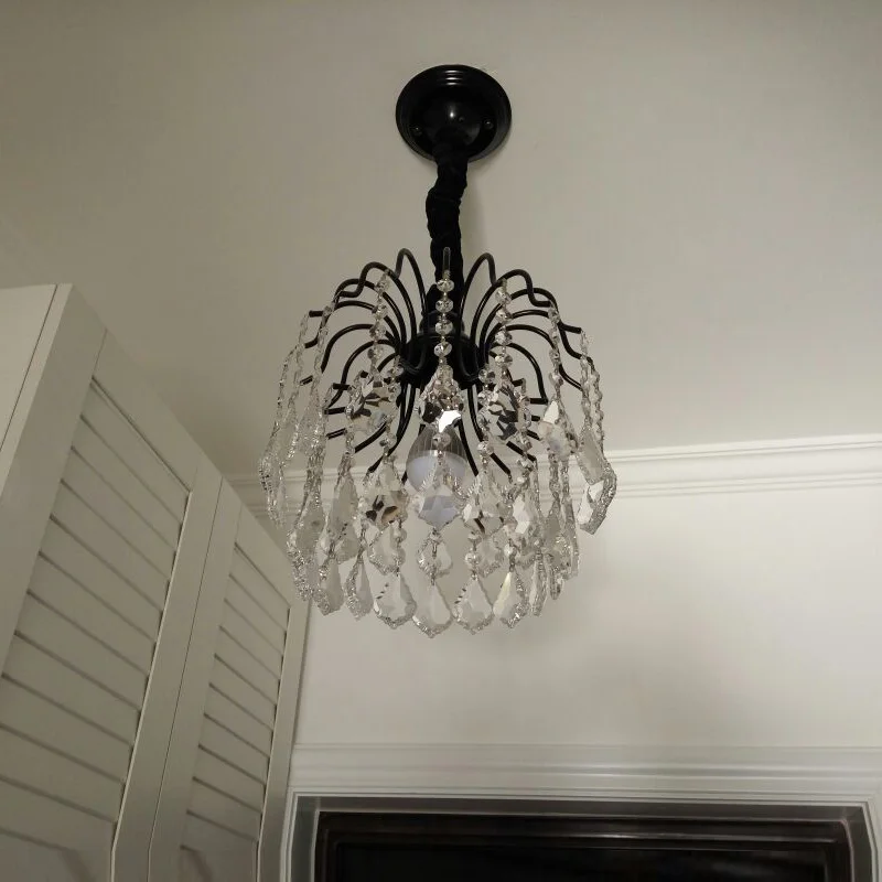 Примитивная люстра для спальни белая черная Золотая подвесная светодиодная