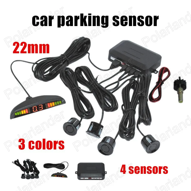 Датчик парковки автомобиля радар детектор с 4 датчиками 22 мм 3 цвета|parking sensor