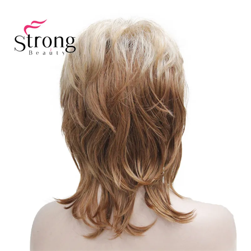 StrongBeauty короткий мягкий аксессуар для волос пушистой цветок коричневый Классический колпачок синтетический парик женские волосы парики выбор цвета