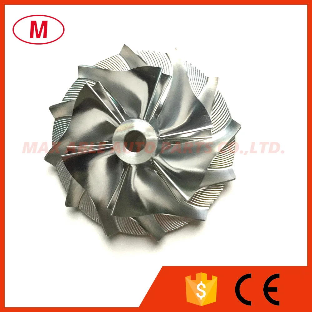 TD05H 16G 48.30/68.01мм 6+6 лопастей вперед Высокопроизводительный турбокомпрессор из алюминия 2618/фрезерование/биллет компрессорный колесо для 49178-01560 on.