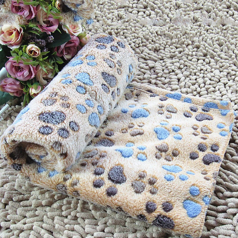 Одеяло для собак зимнее теплое складное одеяло питомцев Коралловое флисовое