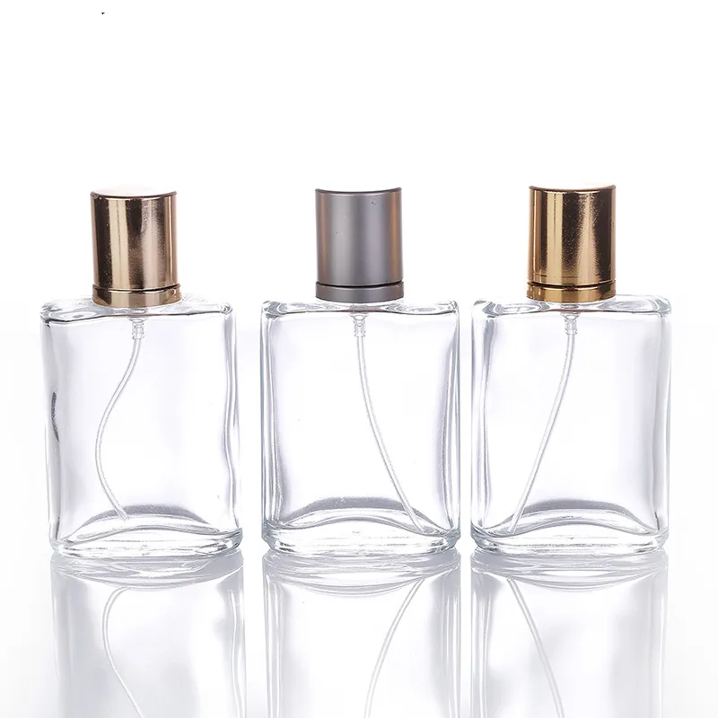 

Small 30ml Transparent Square Glass Perfume Spray Empty Bottle 100PCS/LOT
