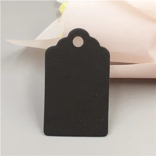 Black 200 шт./лот 5x3 см Kraft бумага ручной работы свадебные сувениры подарок ярлыки продукты спасибо повесить цену упаковки этикетки для фестиваля - Цвет: Black